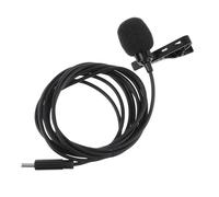 Usb-c Lavalier Microphone Lapel Mic for Phone Recording Black