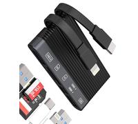 USB C Lightning to SD Card Reader USB 3.0 2.0 Adapter (6in2) for iPhone 16 15 14 13 Pro Max Type C Cable Charger Micro SD TF Card Reader for Apple for iPad compatible with Samsung Camera Android