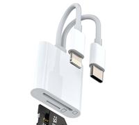 USB C Lightning to TF SD Card Reader for Apple IPhone15 14 13 12 11 Pro Max Plus for IPad Air Mini Macbook Micro SD Camera Memory Viewer Compact Flash Drive Adapter Type C Thunderbolt 4 3 Cable Dongle