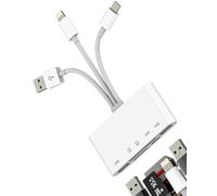 USB C Lightning USB to OTG TF SD Charger Adapter Micro Card Reader for Apple for iPhone 15 14 for iPad compatible for Samsung Dongle Cable Camera Memory Mouse Converter Splitter Charging Accessories
