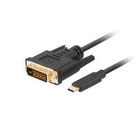 USB-C(M)-DVI-D(24+1)(M) CABLE 3M BLACK CA-CMDV-10CU-0030-BK