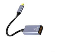 USB-C Male to DP Female Adapter Compatible with 2K@165Hz Output and Dynamic HDR for Enhanced Visual Fidelity