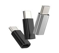 USB C Male to Micro USB Female Adapter(3 Pack) compatible for Samsung Galaxy S22 Ultra S20 S21 S10 Z Flip S9 Note Pixel 5XL for iPad Pro Air4 2020 Android Charger Cable to TypeC Port Charging