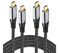 USB C Monitor Cable [180CM, 2-Pack], 4K UHD USB C Video Cable, 10Gbps Data & 100W PD Charging, HDR Type C Display Cord for Dell/LG, ARZOPA/MNN/KYY Portable Monitor, External Second Screen Extender