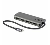 StarTech.com USB C Multiport Adapter - USB-C to HDMI or Mini DisplayPort 4K 60Hz, 100W Power Delivery Pass-Through, 4-Port 10Gbps USB Hub - USB Type-C Mini Dock - w/ 12" Attached Cable