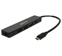 USB-C Multiport Hub, USB-C to 3x USB-A, 1x USB-C, Digital A/V Cable - GVPC10BK