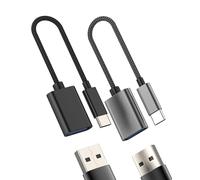 USB C OTG Adapter (2Pack) Cable Charger for iPhone 17 16 15 Pro Max Compatible with Samsung Type C for Apple Charging Adaptor Converter 3.0 AUX for iPad Mini Air Port Connector Dongle USB A Plug Mouse