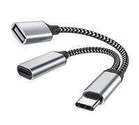 USB C OTG, Phone Adapter USB C 2.0 Charging Port with 18W PD Adapter Compatible for Onn 4K, Samsung GalaxyS20+ Note10/20,Switch,Google Chromecast with Google TV 2020 Pi-KVM, Printer,LGG8