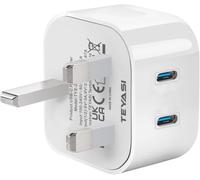 USB C Plug,20W Dual Port USBC Fast Charger Plug Compatible with iPhone 17/16/15/14/13/12/11 Pro Max Plus, iPad Pro Air Mini, AirPods Pro, Watch, Type C Head Charging Wall PD UK