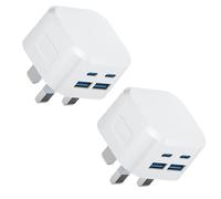 USB C Plug 2Pack for iPhone, USB Plug Fast Charge UK 40W Charing Port Type C PD Power Adapter and Micro USB Port, USBC Wall Charger for i Phone Apple 16 15 14 13 12 11 Pro Max XR XS, iPad