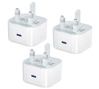 USB C Plug Fast Charge,3Pack 25W USBC Charger Plug UK Compatible with iPhone 17 Pro Max Air 16e 16 Plus 16 Pro Max 15 14 13 12 11 SE/iPad/Watch,New Type C Port Wall Plug USB-C Charging Head