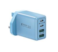 USB C Plug Fast Charge, 40W 4-Port USB Plug UK Fast Charger Plug Dual Port PD Power Adapter +QC Multi Mains Wall Charger Type C Charging Plug for iPhone 16 15 14 13 12 11 Pro Max Plus,Samsung, iPad