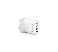 USB C Plug Fast Charge, 60W 4-Port Multi USB Plug UK Dual Port PD Power Adapter (5V/3A, 9V/3A, 12V/2.5A)+QC Mains Wall Charger 98