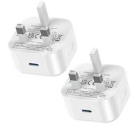 USB C Plug Fast Charge for Apple iPhone 16e 16 Plus 16 Pro Max 15 14 13 12 11 SE/Watch/New iPad 8 9 10 11th/Samsung S25/Google,25W Type C Charger Plug USBC Port lightning Charging Wall Plug Adaptor UK