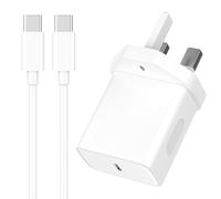 USB C Plug Fast Charge for iPhone 17,45W UK USB C Fast Charger Power Adapter with 3M Type C to C Charging Cable Cord Compatible for iPhone 17 16 15 Pro Max, Galaxy S25/S25+/S25 Ultra/S24/S23/Note 20