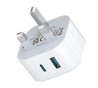 USB C Plug Fast Charge, USBC Charger Plug UK PD 3.0 i Phone Type C Power Adapter Plug Fast Charging Compatible with iPhone Apple 17/17 Air/17 Pro Max/16/16e/16 Plus/15/14/13/12/11/X/XR/XS/SE/8