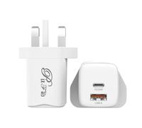 USB C Plug Fast Charge, Wall Charger Adapter 20W 2-Port Fast Charging USBC PD Plug Compatible with Samsung Galaxy A17 S25 Plus Ultra A16 A26 A36 A56 A06 S24 FE A15 A35 A55 A14 A34 A54