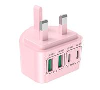 USB C Plug Fast Charger, 40W 4-Port USB Plug Adaptor UK for iPhone 17 16 15 14 13 12 Pro Pro Max Plus, Samsung, Google, iPad, Dual PD Power Adapter + QC USB Wall Charger, Multi Type C Charging Plug