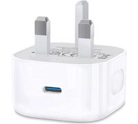 USB C Plug for Apple iPhone 16 15 14 13 12 11 Pro Max Plus X XS XR 8, SE 2020, Pad Pro Air Mini, USBC Fast Charger Type C Power Charging Head Adapter Charge Wall PD UK