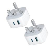 USB C Plug for iPhone Fast Charge, 2 PACK Type C Plug Charger UK Fast Charging for Apple i Phone 16/15/15 Pro/15 Pro Max/14/14 Pro/13/13 Mini/12/12 Pro Max/11/X/XR/XS, USBC Plug for iPad Pro