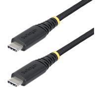 StarTech 2m/6ft USB-C to USB-C Charging Cable, Black (S2CEPR2M-USB-CABLE) | USB-IF Certified, 240W 5A PD EPR, USB 2.0 480Mbps, Ultra-flexible, 2.0 Laptop, Charge and sync, Rugged braided nylon jacket