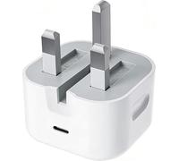 USB C Plug UK 20W Phone Charger Fast Charging Type C Wall Adapter compactable for Phone 17 16 15 14 13 12 11 X, iPad Pro/Air/AirPods/Samsung Galaxy - Apple Travel Plug