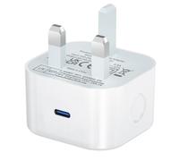 USB C Plug UK Fast Charge,20W Apple Charger Plug USBC Power Adaptor Compatible with iPhone 17 Pro Max Air 16e 16 Plus 16 Pro Max 15 14 13 12 11 SE/iPad/Watch,Type C Port Wall Plug USB-C Charging Head