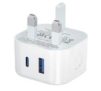 USB-C Plug UK,USB C Charger Plug Adaptor Fast Charge for Apple iPhone 16e 16 Plus 16 Pro Max 15 14 13 12 11 SE/Watch/New iPad 8 9 10 11th M2 M3 M4,25W Type C Port Wall Plug Type-C Charging