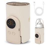 USB C Portable Bottle Warmer with 6 Level Temperature Control (38-50℃) Smart LCD Display - Ideal for Heating Infant Food and Baby Food.A Must Have on the Go