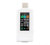 USB C Power Meter 4-30V 12A Voltage Current Tester(white)