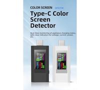 USB C Power Meter, 4-30V Bidirectional Voltage Current Tester with Color Screen, QC 3.0 Fast Charging Detector for Phone Charger, Battery Capacity mAh mWh Monitor, Real-Time Data Display