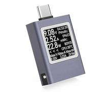 USB-C Power Meter DC 4.5-50V 12A Type C Voltage Current Tester Digital Display Working Time Ammeter Voltmeter Digital Multimeter