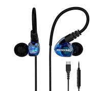 USB C Running Sports Earbud, Type C Headphones Wired Over Ear In Ear Headsets Noise Isolation waterproof Earbuds Enhanced Bass Stereo Earphones with Microphone and Remote for Running Jogging Gym