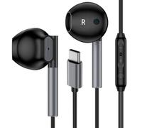 USB C Samsung Headphones Wired for Samsung Galaxy S25 Edge S24 Ultra S23 S22 S21 S20 A17 A56 A36 A26 A16 A55 A35 A25 A15 A54 A14 A53,Type C Wired Earphones Earbuds for iPhone 17 Pro Max Air 16e 16 15