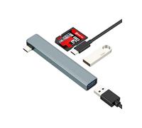 USB C SD Card Reader USB Adapter for iPhone 17 16 15 Pro Max Compatible with Samsung Galaxy S25 Ultra Memory Micro SD Splitter(5in1)for iPad 3.0 for Apple Type C Digital Camera Cable Android Dual Port