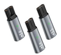 USB-C Shaver Adapter for Philips - 4.3V/5V/15V Shaver Charger Kit, Aluminum Shell, Fast Charge Converter Compatible with OneBlade HQ850, Norelco QP2520/QP6520 Various Models, 3 Pieces
