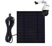 USB C Solar Panel, Efficient Solar Charging Panel USB Solar Charger | Practical Type C Solar Panel 6W Charger Solar Panel for Toiles Security Cameras Lights