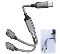 USB C Splitter 2 Port, 2 In 1 Type C Male to Dual USB C Female Adapter USB Double Adapter Headphone and Transmission Splitter Cable for Samsung/Huawei/Oppo/Sony/Nokia/Laptop/Mac/Iphone 15 Series