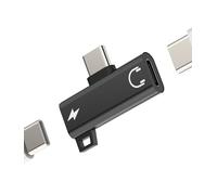 USB C Splitter for iPhone 15 DAC Dual Type C Jack Charger Headphone Adapter Compatible for Samsung Galaxy S21 S23 Z Flip for Apple Pro Max Plus iPad Air Mini Audio Charging Cord Dongle Aux CD-uk