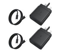 USB-C Super Fast Charger, 45W Fast Charging 2 Pack for Samsung Galaxy S25 Ultra/S25+/S25,S24 Ultra/S24+/S24,S23 Ultra/S22/S21,A16/A15/A25/A06,Z Fold 6/Flip 6,USB C Plug with 1.8M Type-C Cable