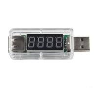 USB C Tester Digital Voltmeter Ammeter 3.5-7V 0-3A | Measures voltage 3.5-7V, current 0-3A, auto cycle display every 5s, design, no external needed