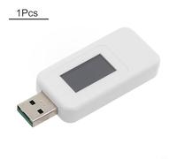 USB-C Tester for DC 4-30V / 0-5A Voltage, Current & Power - LCD Digital Multimeter with Display, Aluminum Alloy Hous(White)