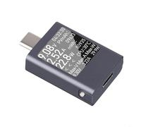 USB C Tester Meter 4.5-50V 0-12A 600W Power Voltage Current Detector with Rotating Screen for PD3.0 .0 FCP VOOC Charging Analysis(A)