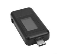 USB C Tester Power Meter, Bidirectional Power Meter Tester with Color Screen,0.002A Voltage Current Tester for QC/PD Fast Charging, Capacity Load Resistance Measurement(Black)