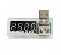 USB C Tester Voltage Current Meter LED Display Digital Multimeter for Power Bank for charger Detection 3.3-7.5V 0-3A Range(curved white)