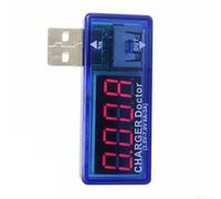 USB C Tester Voltage Current Meter LED Display Digital Multimeter for Power Bank for charger Detection 3.3-7.5V 0-3A Range(Curved blue)