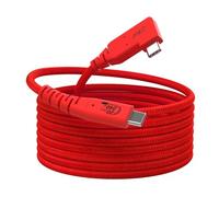 USB C Tethering Cable 5 m, Right Angle USB 4 Video Cable with PD 240 W, 4K @ 60 Hz 20 Gbps Link Cable for Connection Between Camera and Computer - Sony A7IV/Canon R5/MacBook Pro (Red)