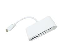 USB C TF Card Reader, 3 Slot Memory Card Adapter, Type C, USB Memory Card Reader At The Same Time, USB C Card Reader