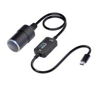USB C to 12V Cigarette Lighter Adapter: Max 36W USB C Male to Car Cigarette Lighter Female Socket Type C Converter Power Cable PD3.0 for Dash Cam GPS Recorder Power Bank Led Light Strips