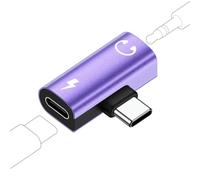 USB C to 3.5mm Audio Adapter 2 in 1 Type-C to Aux Headphone Hi-Res Adapter with 60W Fast Charger for iPhone 17e/17 Pro Max/16e/16/15 Pro Max/Samsung Galaxy S26 Ultra/S25/S24/S23/S22/S21/S20/A17/A16